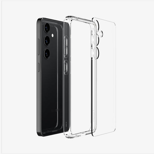 ACS07292 - Galaxy S24 Ultra Case Ultra Hybrid in Crystal Clear showing the back